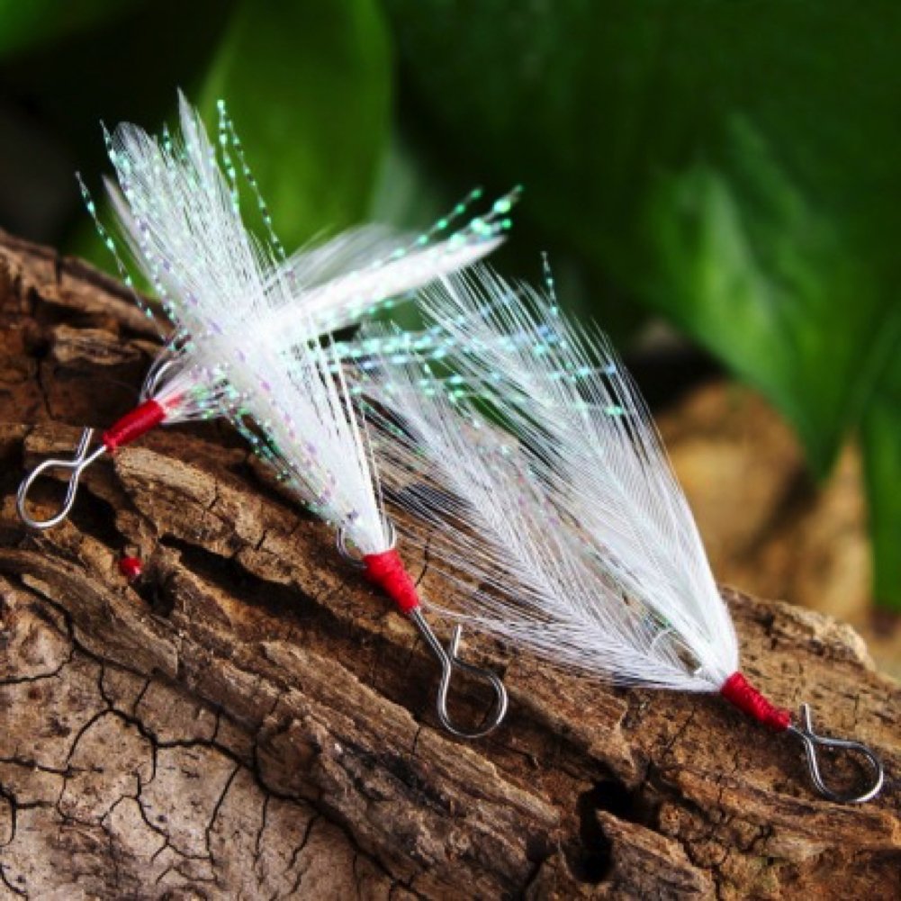 Amazon | ワンタッチで簡単装着 フェザー 10個 セット ルアー カスタム